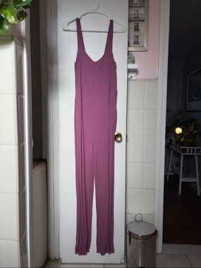 Market & Spruce Mauve Sleeveless Jumpsuit
